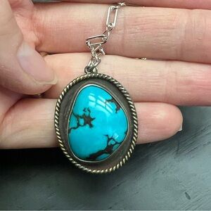 Vintage bisbee turquoise pendant